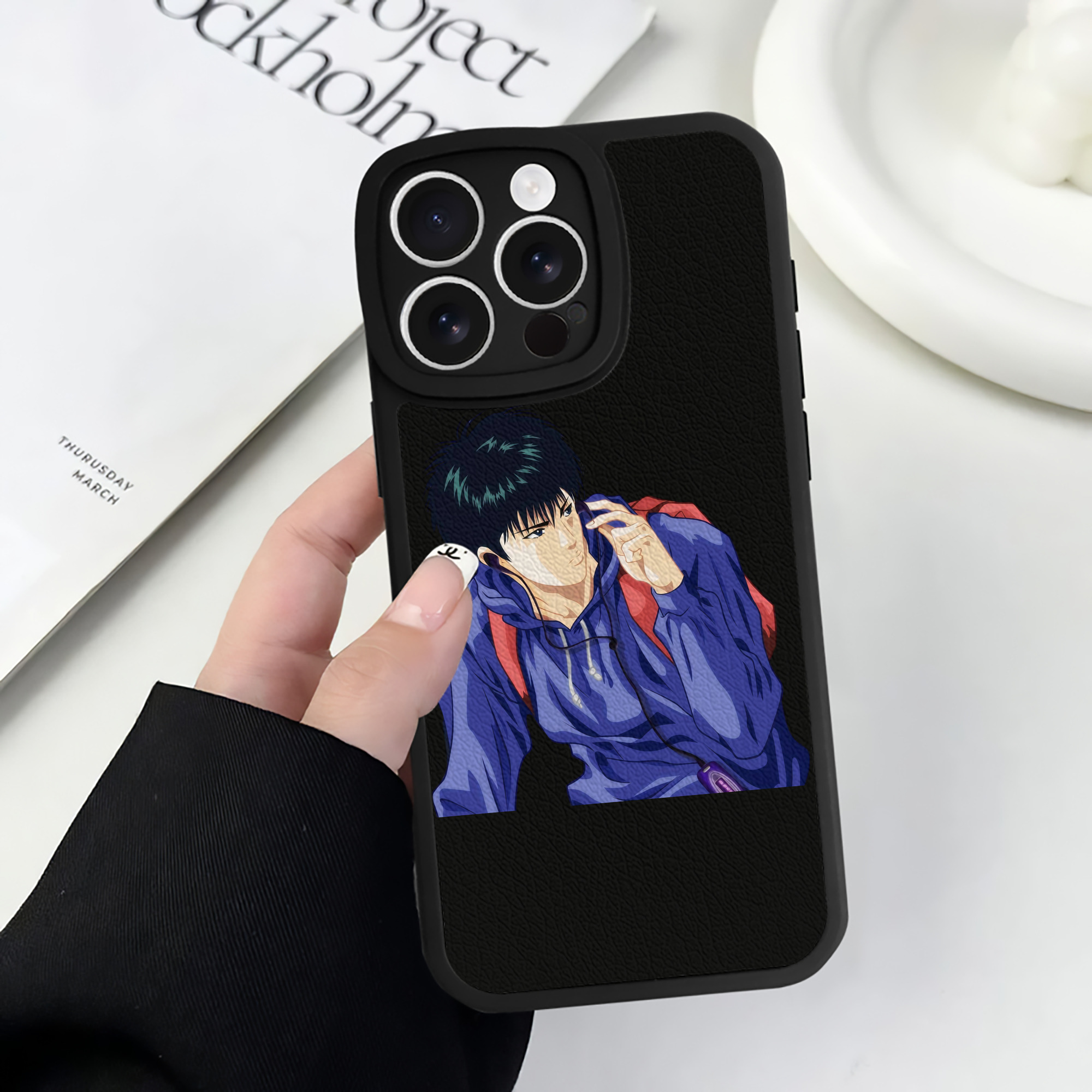 （画像用） SLAM DUNK／スラムダンク 【iPhone 16シリーズ対応】シリコンスマホケース（レザー調） 材質：シリコン